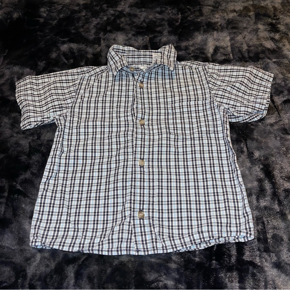 Green dog Plaid Shirt
